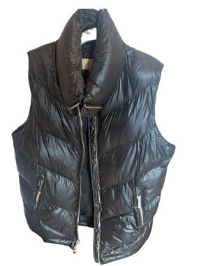 Size Medium- Michael Kors Black Quilted Puffer Vest
